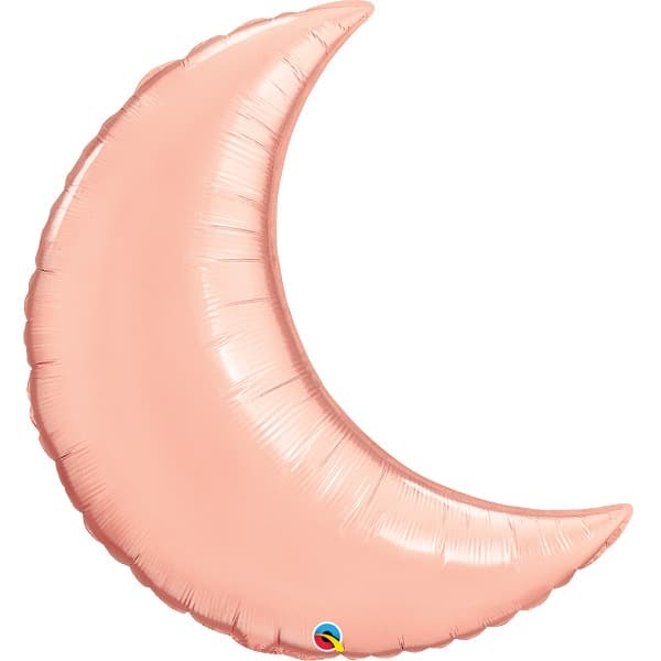 35" Rose Gold Crescent Moon Foil Balloon
