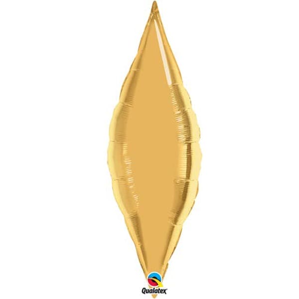 38" Metallic Gold Taper Foil Balloon