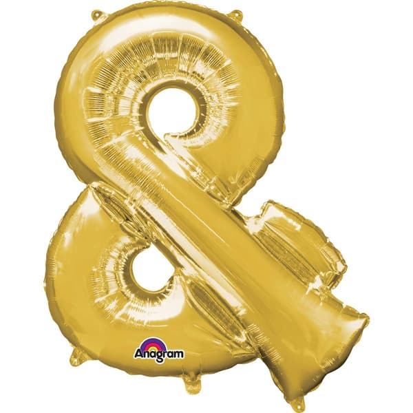 Anagram Gold Symbol & Shape Balloons