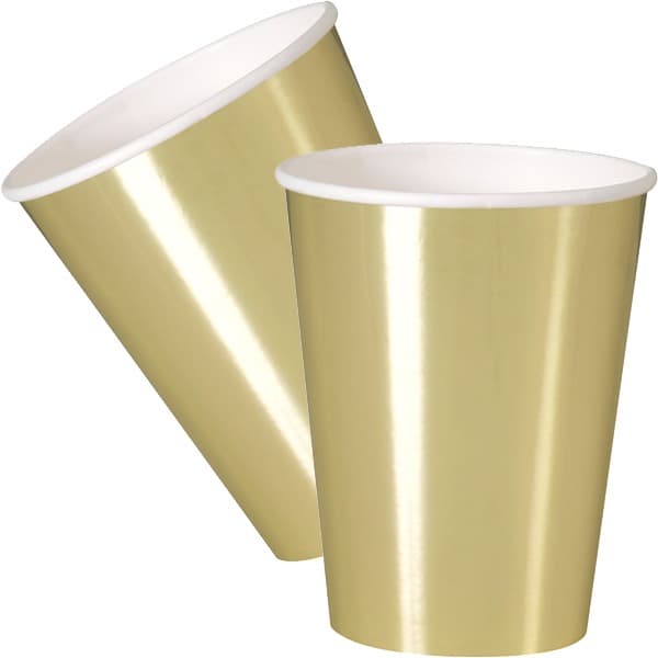 (image for) Gold Paper Cups 8pk