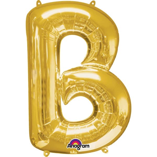 Anagram Gold Letter B Shape Balloons