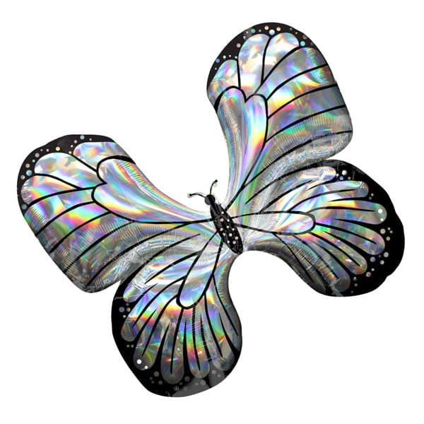 Iridescent Butterfly Supershape Balloons