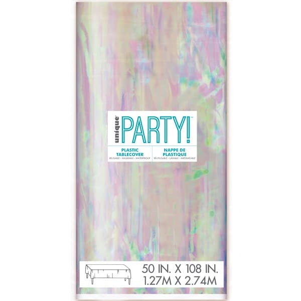 Iridescent Plastic Tablecover