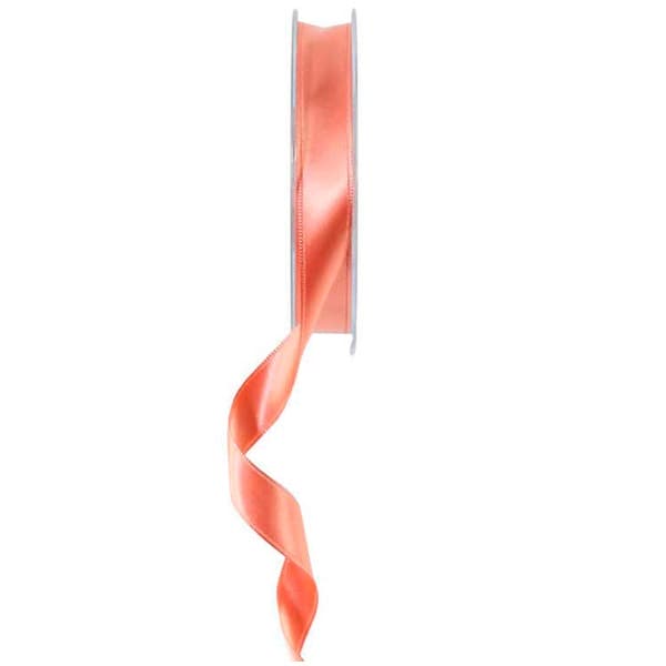 Rose Gold Double Faced Satin Ribbon 15mm x 20m