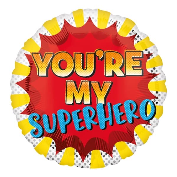 (image for) 18" You're My Superhero Foil Balloons