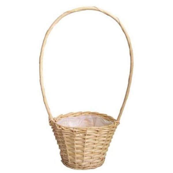 Emma White Willow Basket