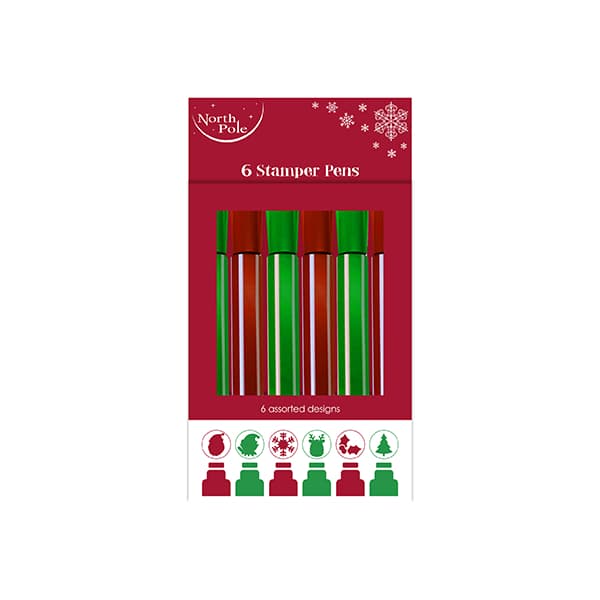 (image for) Christmas Stamp Pens 6pk