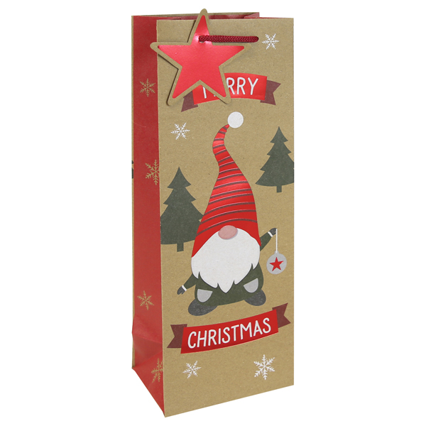 (image for) Gonk Kraft Christmas Bottle Gift Bag