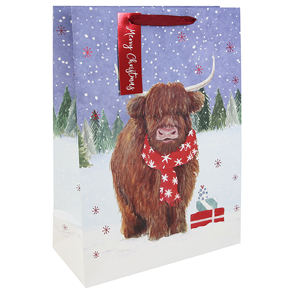 Highland Cow Kraft Extra Large Gift Bags