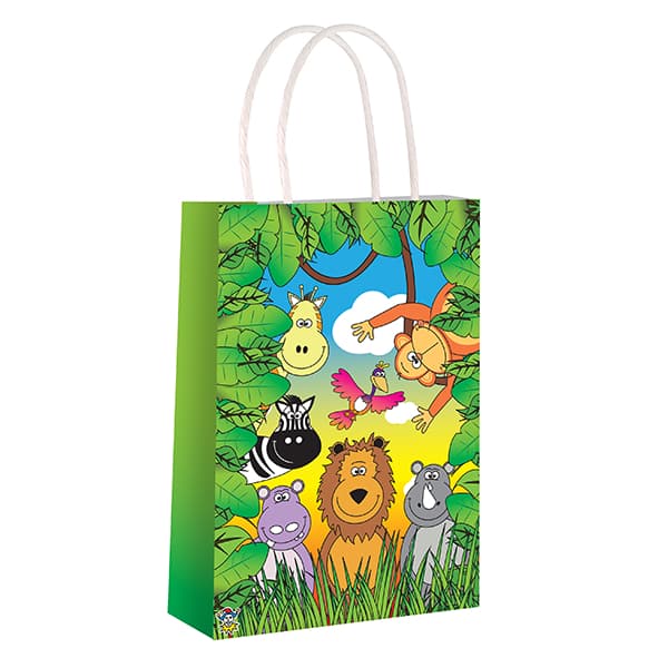 Jungle Animal Party Paper Bags 24pk