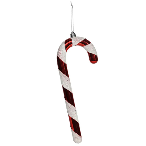 (image for) 25cm Red & White Candy Cane Hanging Decoration