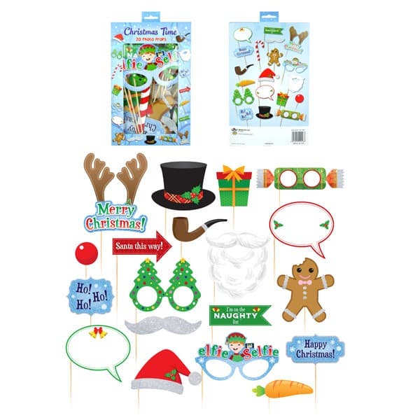Christmas Party Photo Props 20pk