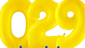 (image for) 40" Grabo Yellow Number Balloons